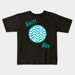 Nauti Boy Turquoise Kids T-Shirt